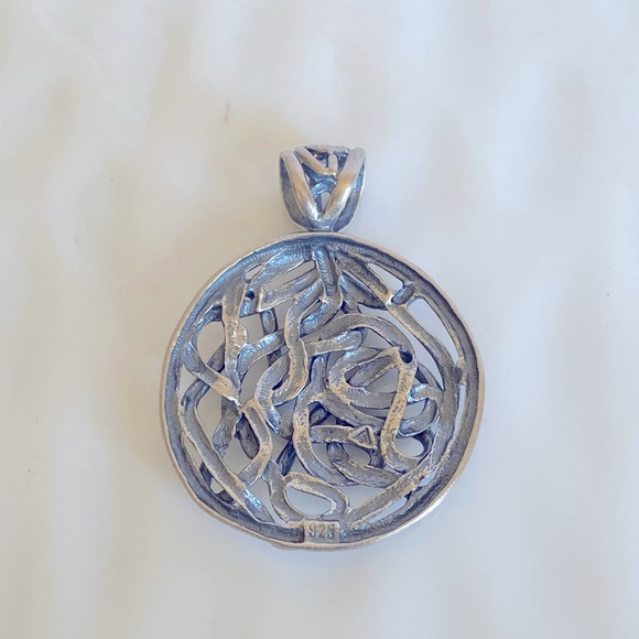 Silpada Oxidized Sterling Silver Silver Winding Pendant Necklace S 1691 - Picture 6 of 9